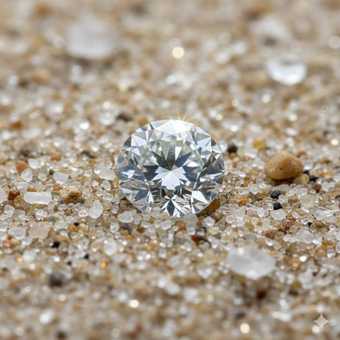 Diamonds and Quartz Sand