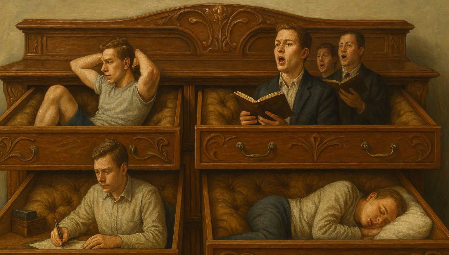 A life separated in drawers